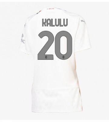 AC Milan Pierre Kalulu #20 Replika Udebanetrøje Dame 2023-24 Kortærmet